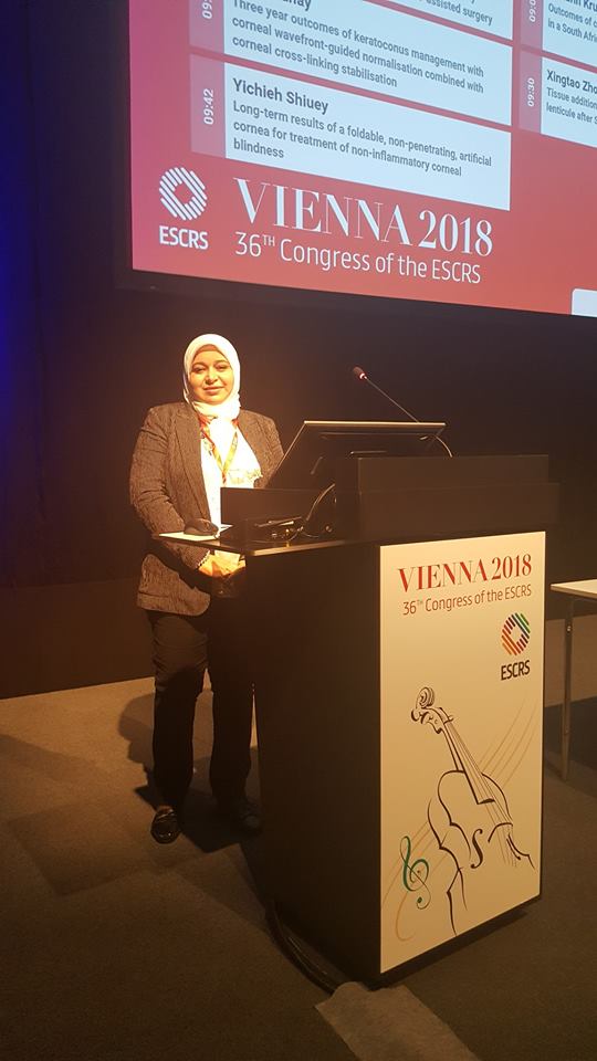 Speaker In European Cataract and refractive surgery Scociety ongress Vienna 2018
