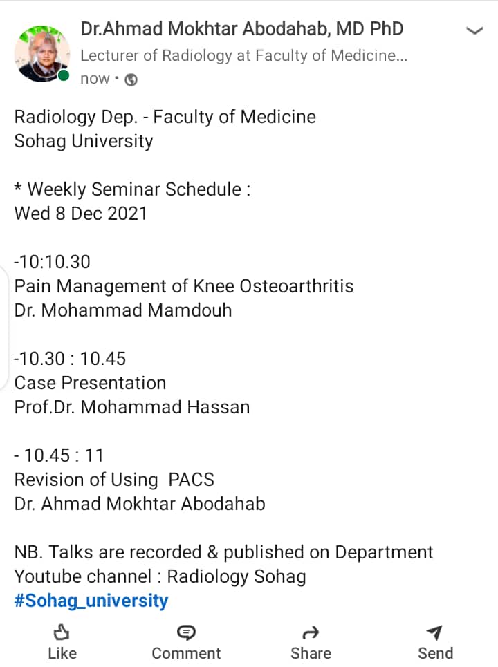 Weekly Seminar Schedule / Wed 8 Dec 2021