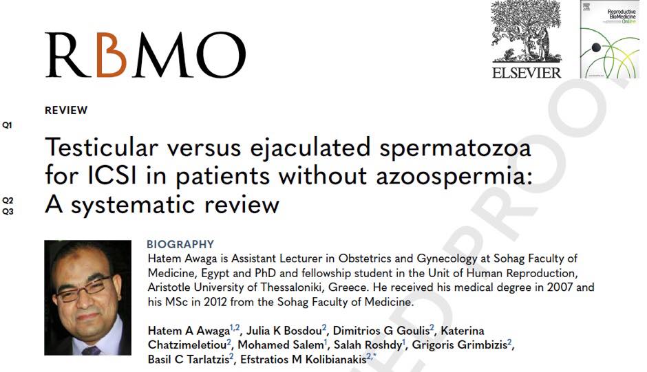 Testicular versus ejaculated sperm in men without azoospermia: A systematic review