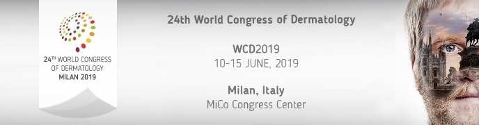 World Congress of Dermatology,10 - 15 june, 2019 in Milan ,MiCo Congress Center Milan, Italy