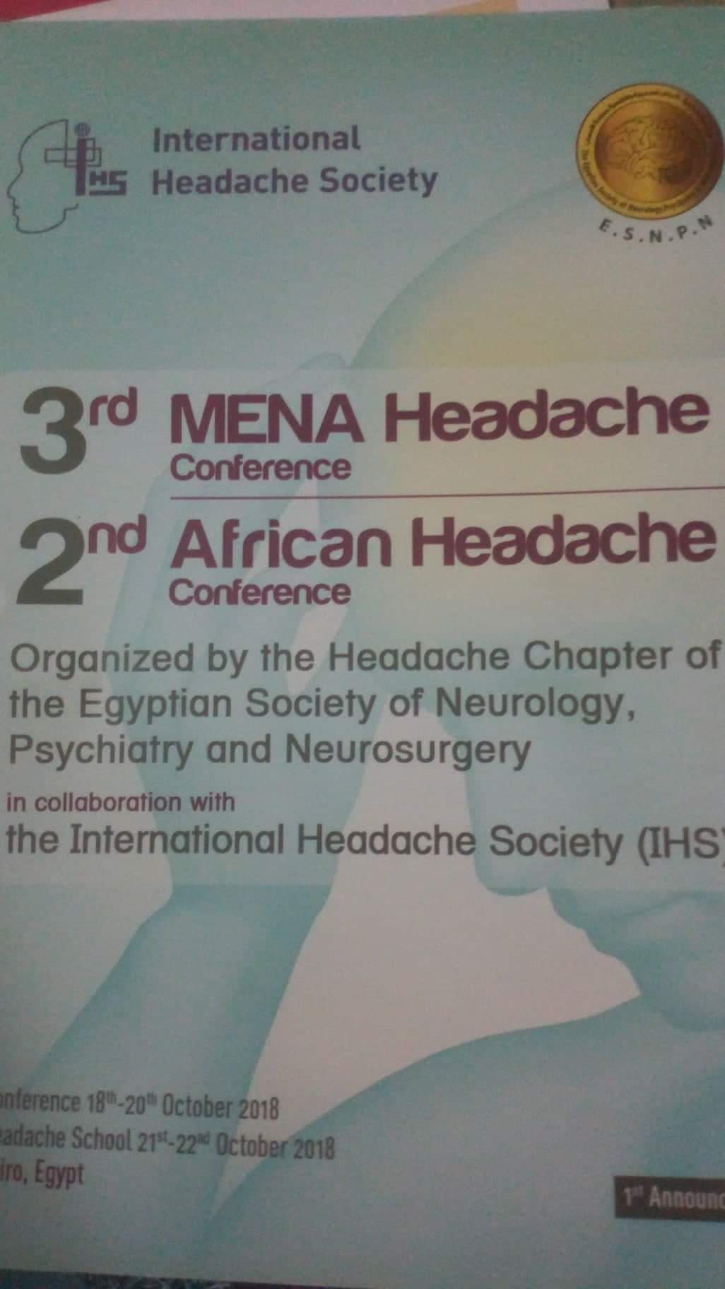 3rd MENAHeadache confererence