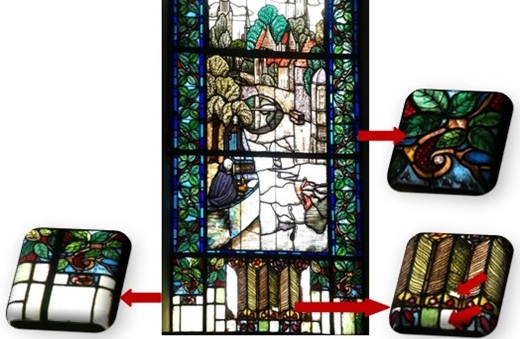 A Study of Degradation Phenomena of the Stained Glass in some Cairo Palaces from 1850 to 1950