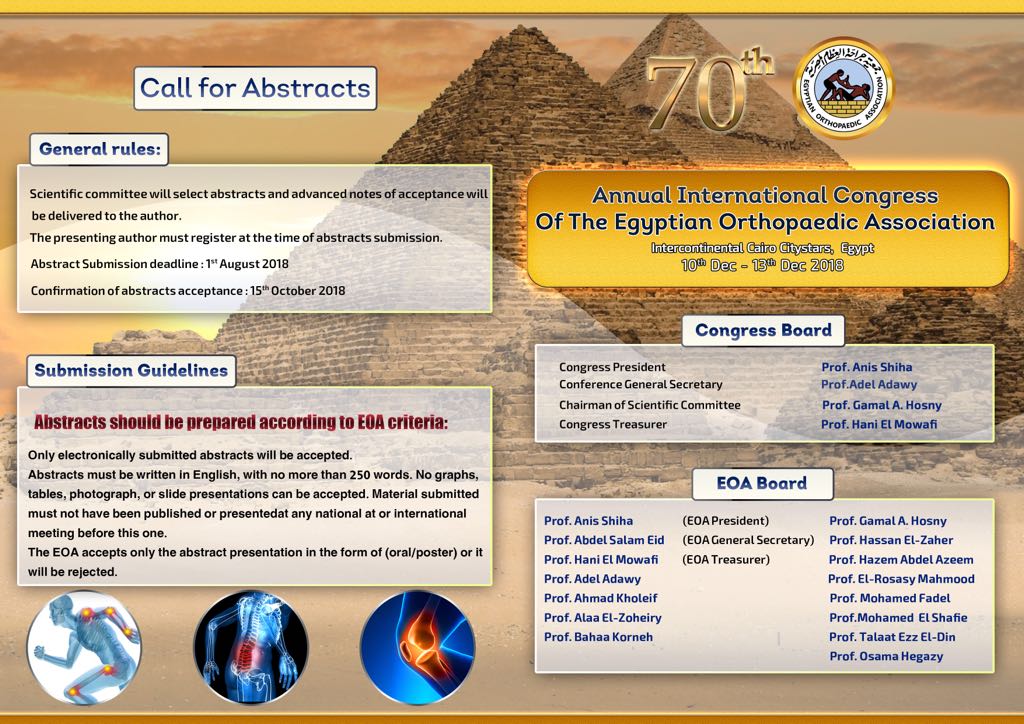 annual international Congress of Egyptian orthopedic association