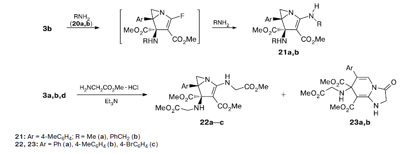 Reaction of dif luorocarbene with 2Hazirines: generation and transformations of strained azomethine ylides — aziriniodifluoromethanides