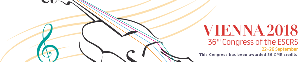 European Society of Cataract and Refractive Surgery Meeting in Vienna, Austria 21-26/9/2018